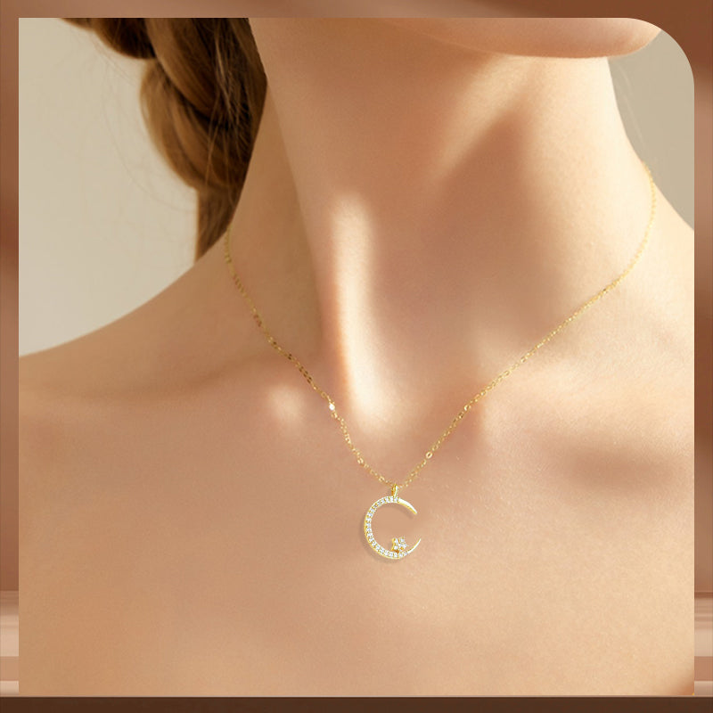 💖 UTOLSÓ NAPI PROMÓCIÓ - 50% KEDVEZMÉNY 💖🌙Jó éjt : Holdcsillag nyaklánc