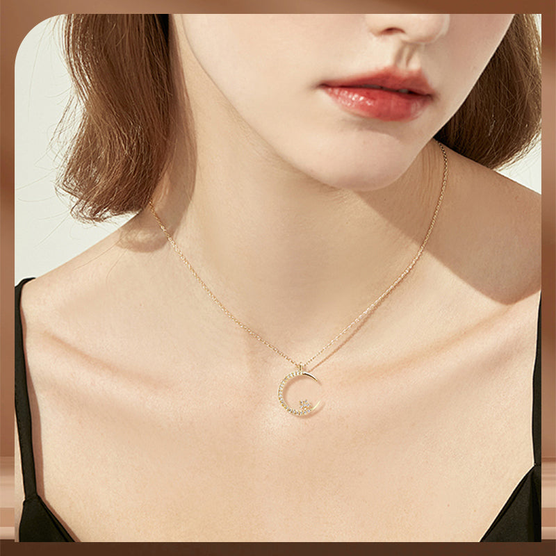 💖 UTOLSÓ NAPI PROMÓCIÓ - 50% KEDVEZMÉNY 💖🌙Jó éjt : Holdcsillag nyaklánc
