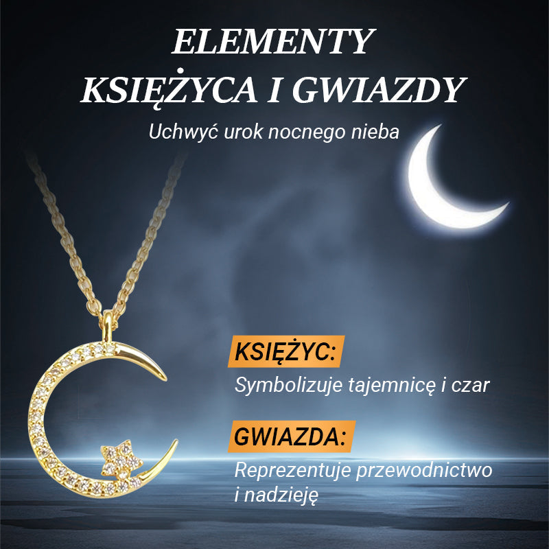 💖 UTOLSÓ NAPI PROMÓCIÓ - 50% KEDVEZMÉNY 💖🌙Jó éjt : Holdcsillag nyaklánc