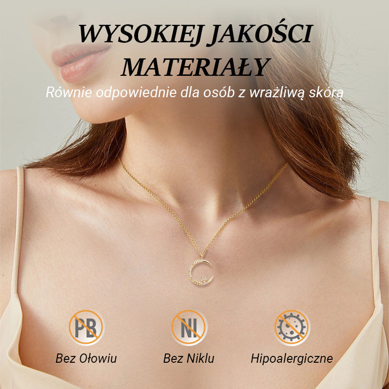 💖 UTOLSÓ NAPI PROMÓCIÓ - 50% KEDVEZMÉNY 💖🌙Jó éjt : Holdcsillag nyaklánc