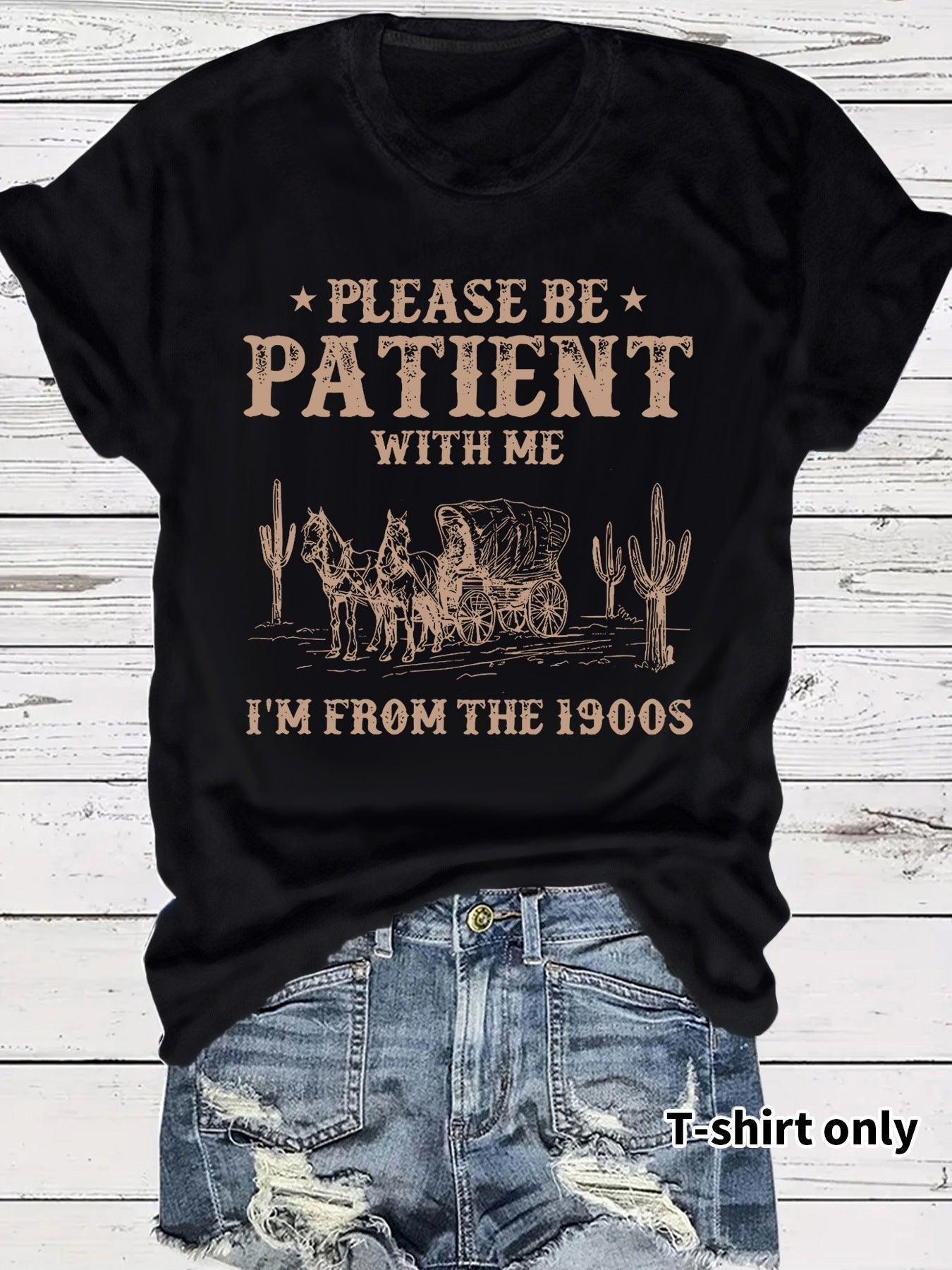 đ UTOLSĂ NAPI PROMĂCIĂ - 50% KEDVEZMĂNY đ NĆi Vintage Letter Print kerek nyakĂș Tee