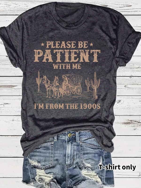 đ UTOLSĂ NAPI PROMĂCIĂ - 50% KEDVEZMĂNY đ NĆi Vintage Letter Print kerek nyakĂș Tee