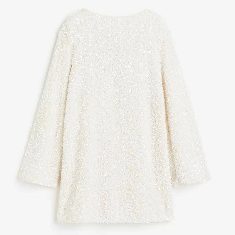 đDance All Night Sequin Vissza Tie Up Bow Loose Mini Cutee ruhađ