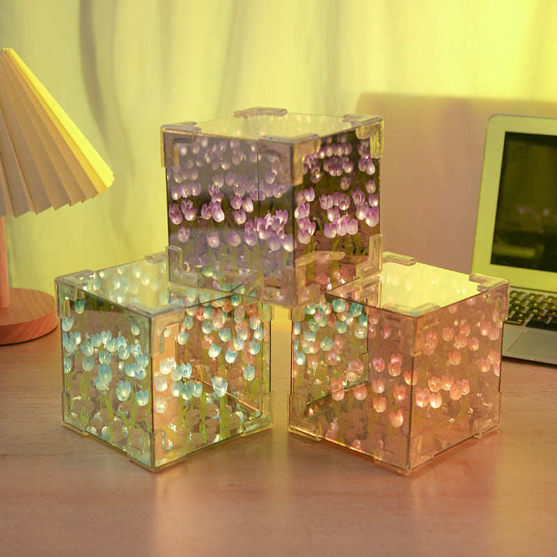 Magic Cube DIY Tulipán tükörvilágítás