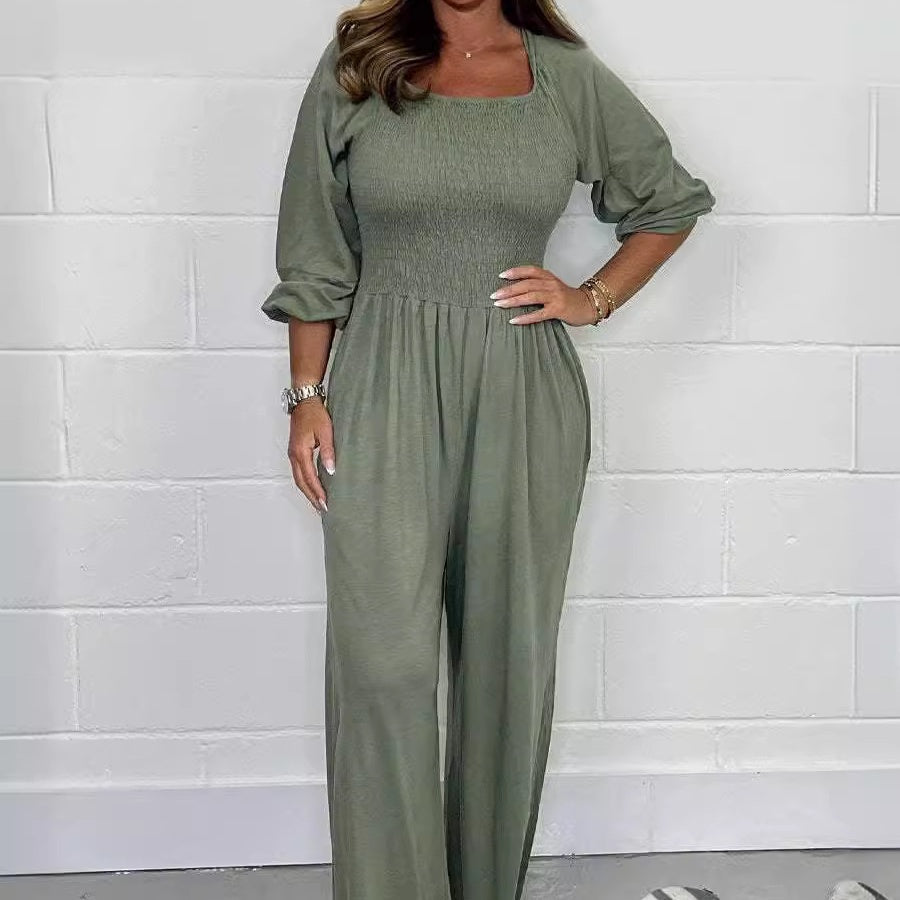 đžNĆi Elasztikus derĂ©k nyĂĄri Jumpsuit
