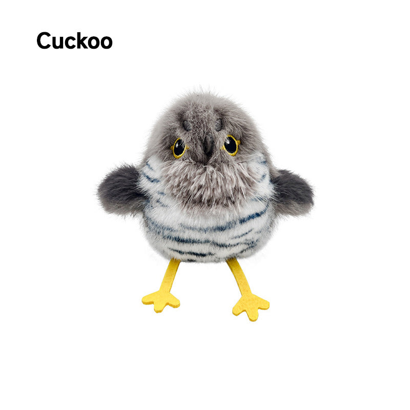🔥 UTOLSÓ NAPI PROMÓCIÓ - 50% KEDVEZMÉNY 🔥🐤 Plüss madár formájú interaktív macska- és kutyajáték 🐱
