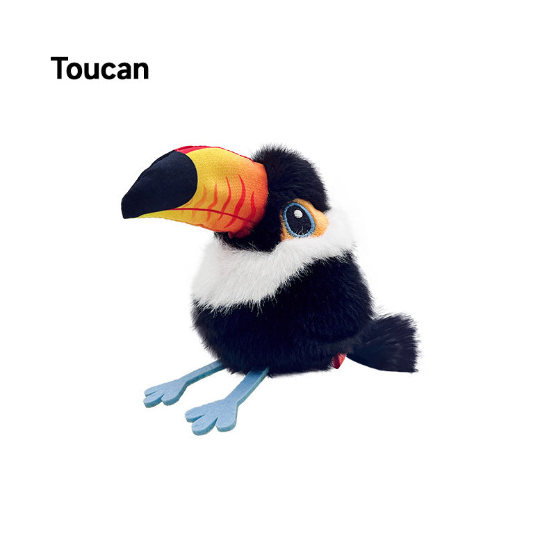🔥 UTOLSÓ NAPI PROMÓCIÓ - 50% KEDVEZMÉNY 🔥🐤 Plüss madár formájú interaktív macska- és kutyajáték 🐱