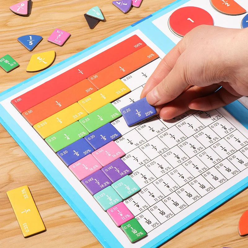 🔥 UTOLSÓ NAPI PROMÓCIÓ - 50% KEDVEZMÉNY 🏅Montessori mágneses könyv tört puzzle