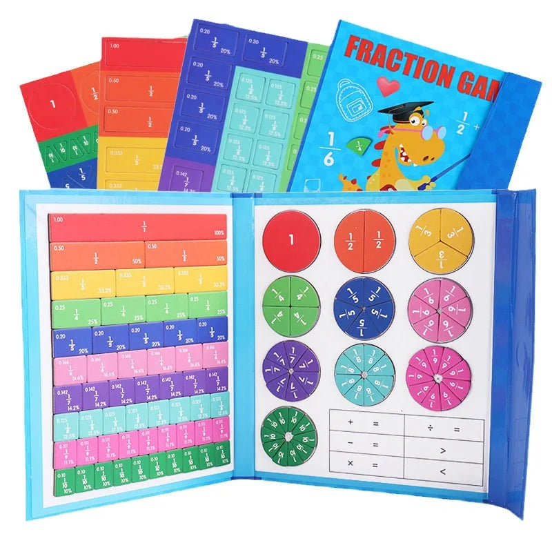 🔥 UTOLSÓ NAPI PROMÓCIÓ - 50% KEDVEZMÉNY 🏅Montessori mágneses könyv tört puzzle
