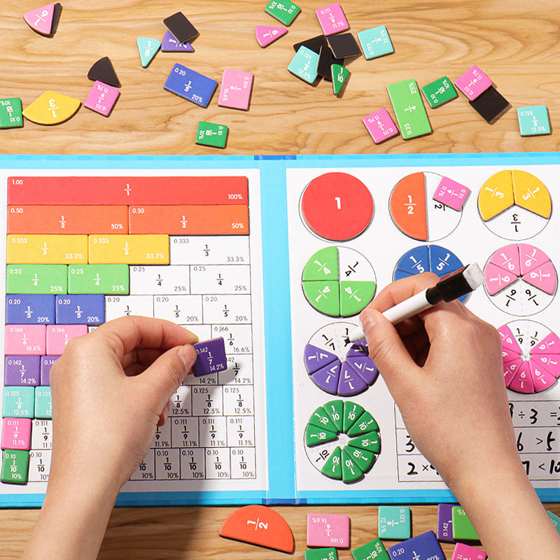 🔥 UTOLSÓ NAPI PROMÓCIÓ - 50% KEDVEZMÉNY 🏅Montessori mágneses könyv tört puzzle