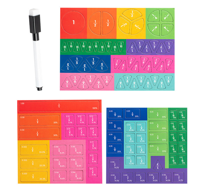 🔥 UTOLSÓ NAPI PROMÓCIÓ - 50% KEDVEZMÉNY 🏅Montessori mágneses könyv tört puzzle