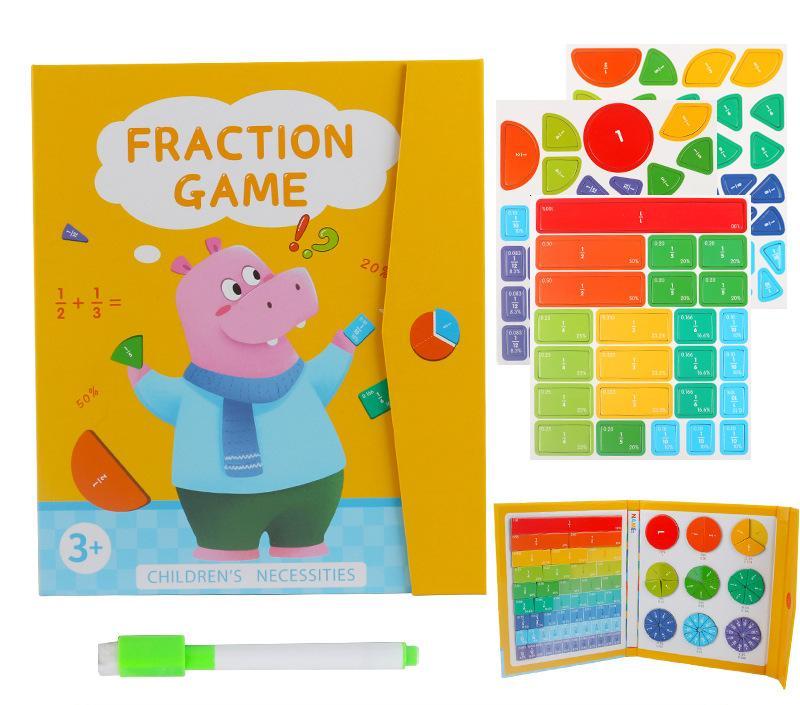 🔥 UTOLSÓ NAPI PROMÓCIÓ - 50% KEDVEZMÉNY 🏅Montessori mágneses könyv tört puzzle
