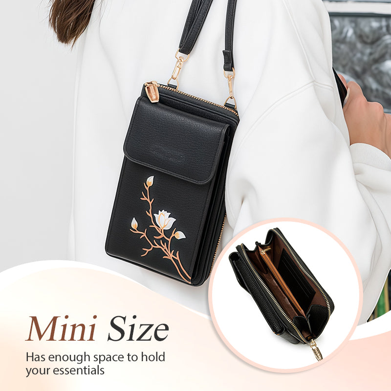 đ UTOLSĂ NAPI PROMĂCIĂ - 50% KEDVEZMĂNY đHĂmzett virĂĄgos Mini Retro Retro Crossbody tĂĄska