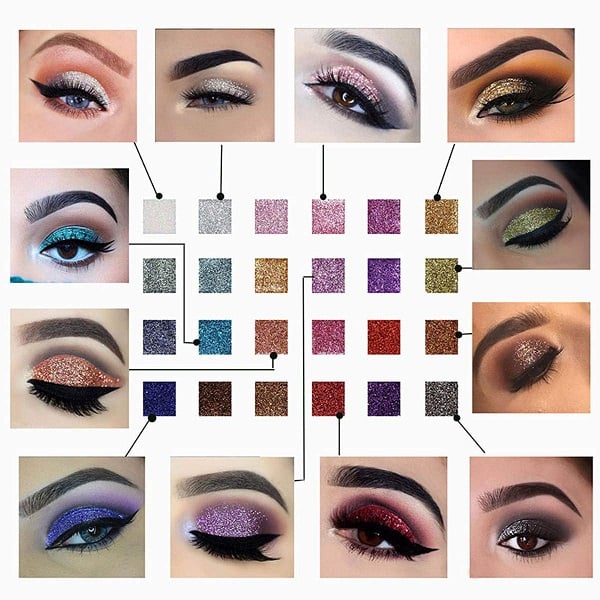 🔥New Hot Selling❤️‍🔥✨10 színű csillogó csillogó szemek árnyék palettája