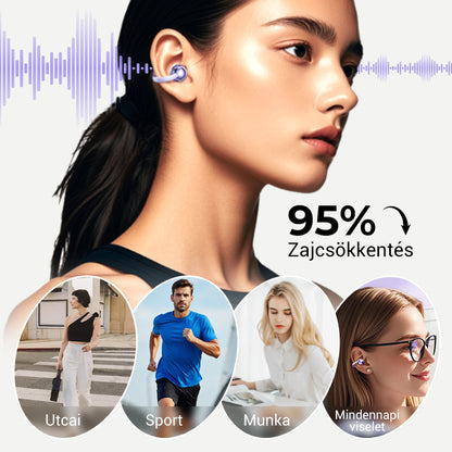 Bluetooth fülhallgató fülcsipesszel