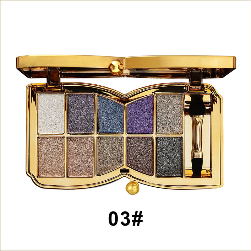 🔥New Hot Selling❤️‍🔥✨10 színű csillogó csillogó szemek árnyék palettája