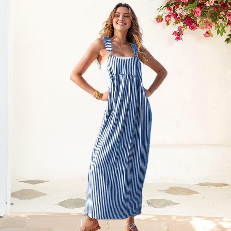 ✨Hétköznapi csíkos camisole ruha - fáradságmentes stílus és kényelem