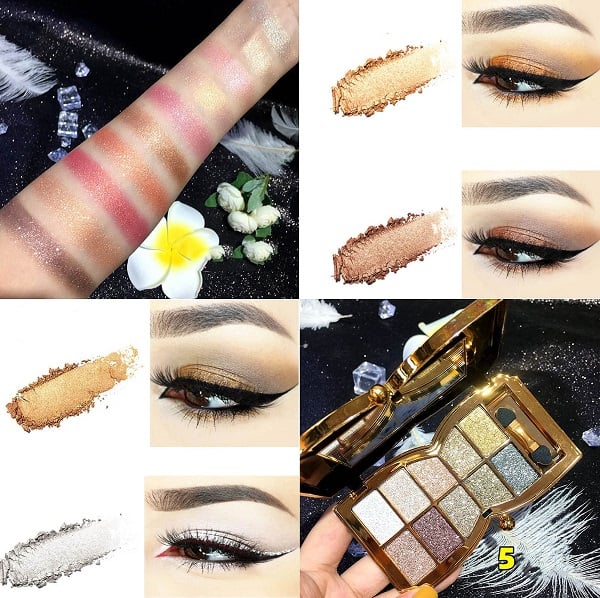 🔥New Hot Selling❤️‍🔥✨10 színű csillogó csillogó szemek árnyék palettája