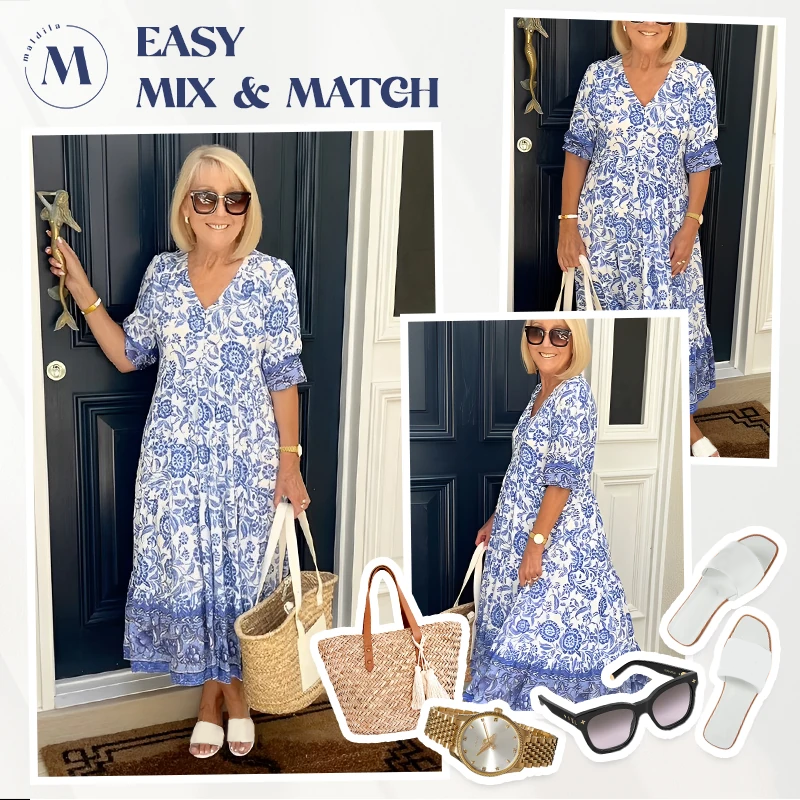 💖 UTOLSÓ NAPI PROMÓCIÓ - 50% KEDVEZMÉNY 💖V-nyakú hangulatos bohém legújabb stílusú ruha👗