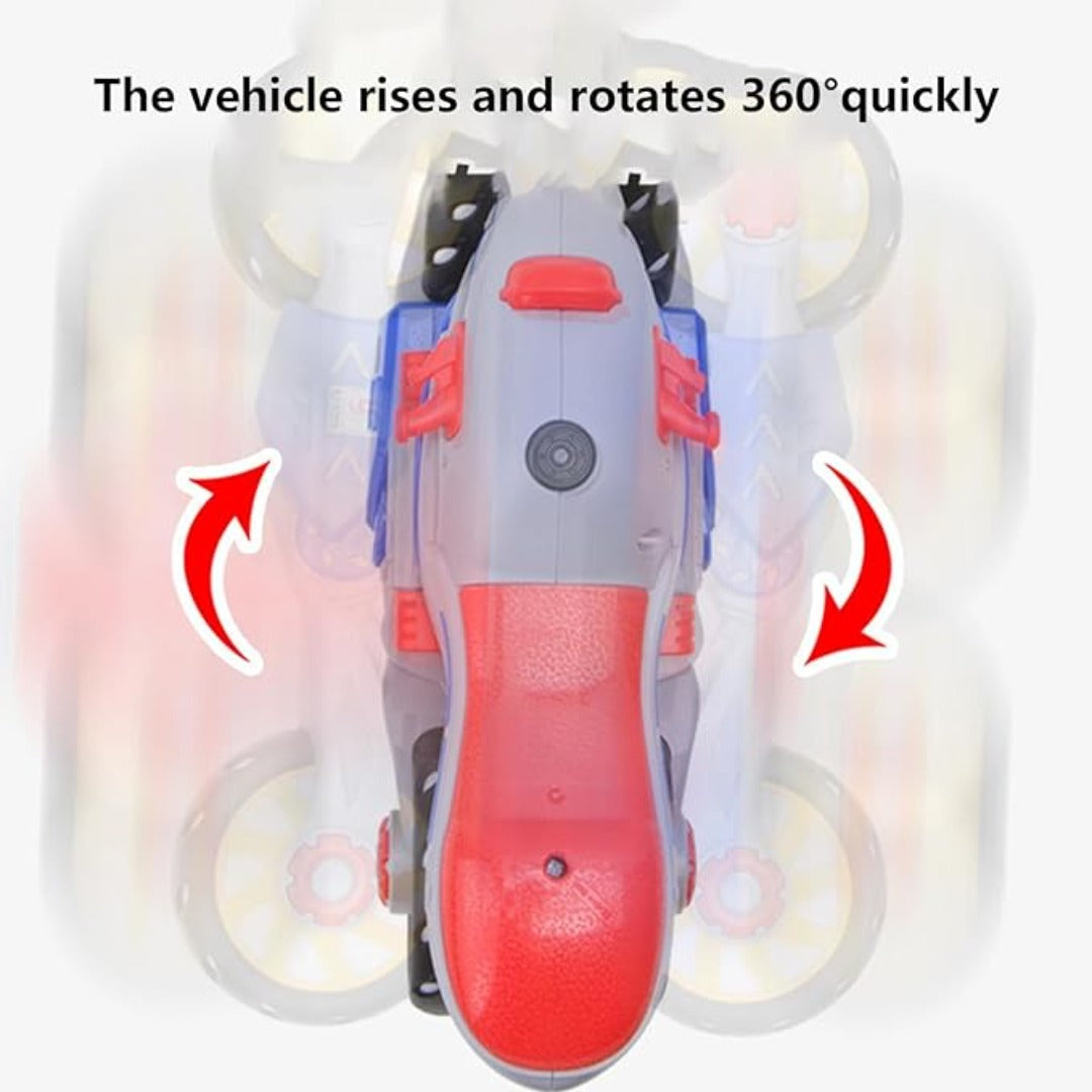 【🎁A legjobb ajándék egy gyermeknek】🏍️Új elektromos motorkerékpár könnyű és zenei deformációval
