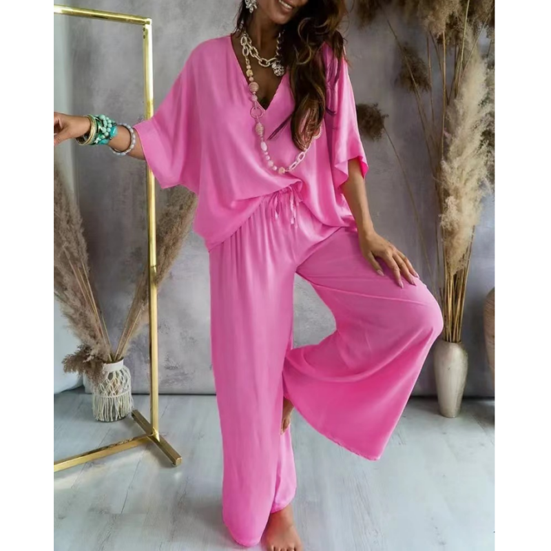 💖 UTOLSÓ NAPI PROMÓCIÓ - 50% KEDVEZMÉNY 💖Női alkalmi laza laza egyszínű öltöny