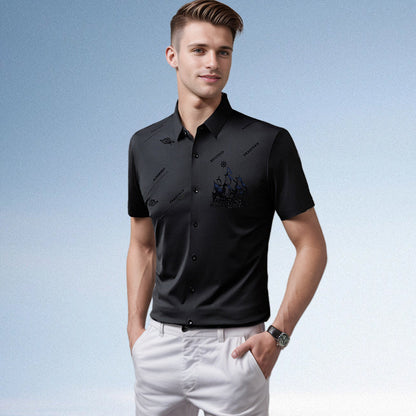 🔥Hot Sale 60% Off🔥Men's Business rövid ujjú gomb lefelé ing