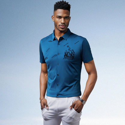 🔥Hot Sale 60% Off🔥Men's Business rövid ujjú gomb lefelé ing