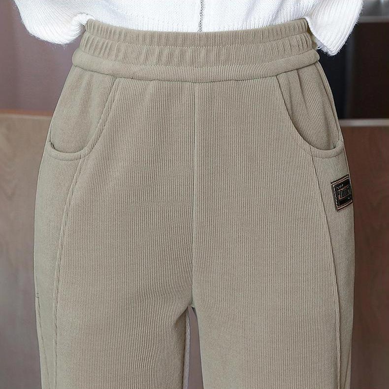 🔥Női magas derekú meleg nadrág faux fleece béléssel