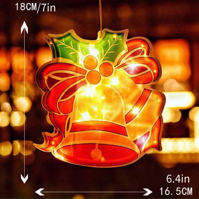 🎄Karácsonyi ablak lógó fények