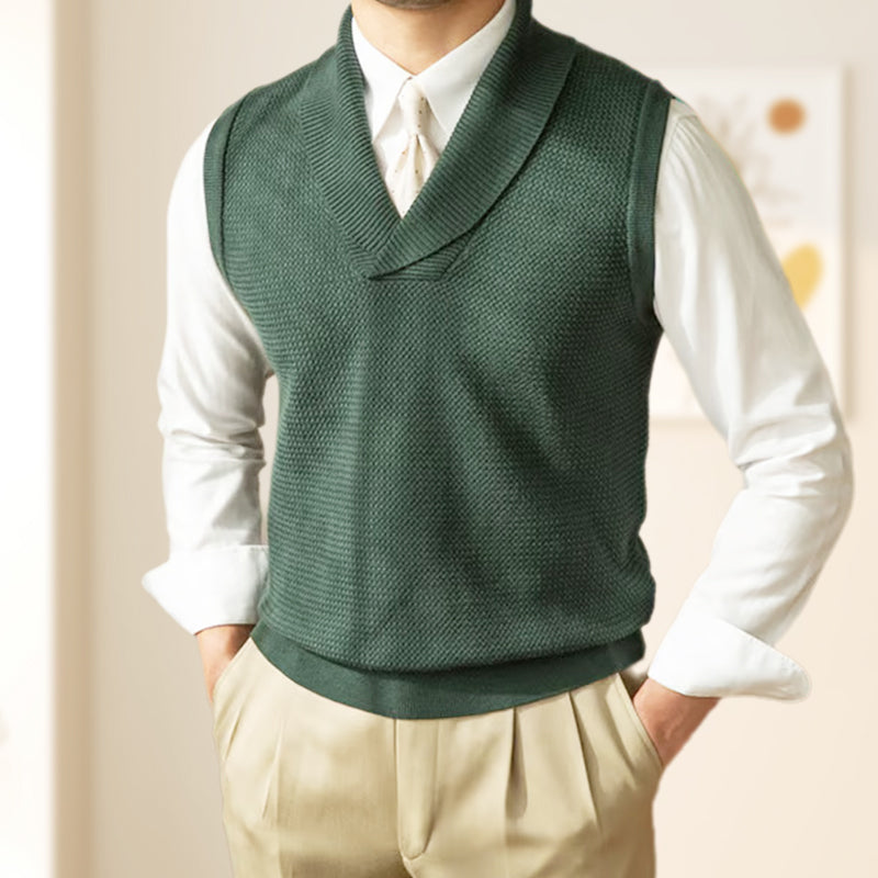 ✨ Férfi elegáns kötött mellény ✨ Slim fit mellény