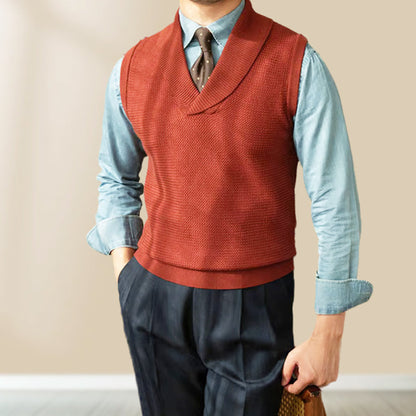 ✨ Férfi elegáns kötött mellény ✨ Slim fit mellény