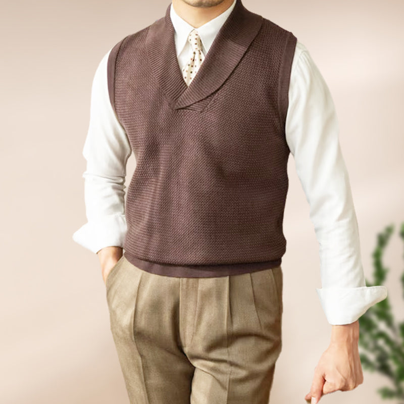 ✨ Férfi elegáns kötött mellény ✨ Slim fit mellény