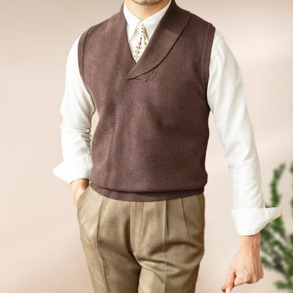 ✨ Férfi elegáns kötött mellény ✨ Slim fit mellény