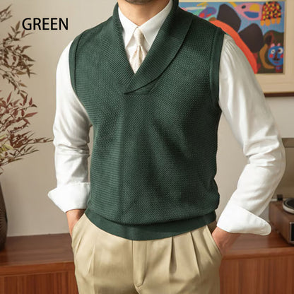 ✨ Férfi elegáns kötött mellény ✨ Slim fit mellény