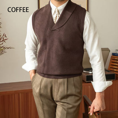 ✨ Férfi elegáns kötött mellény ✨ Slim fit mellény