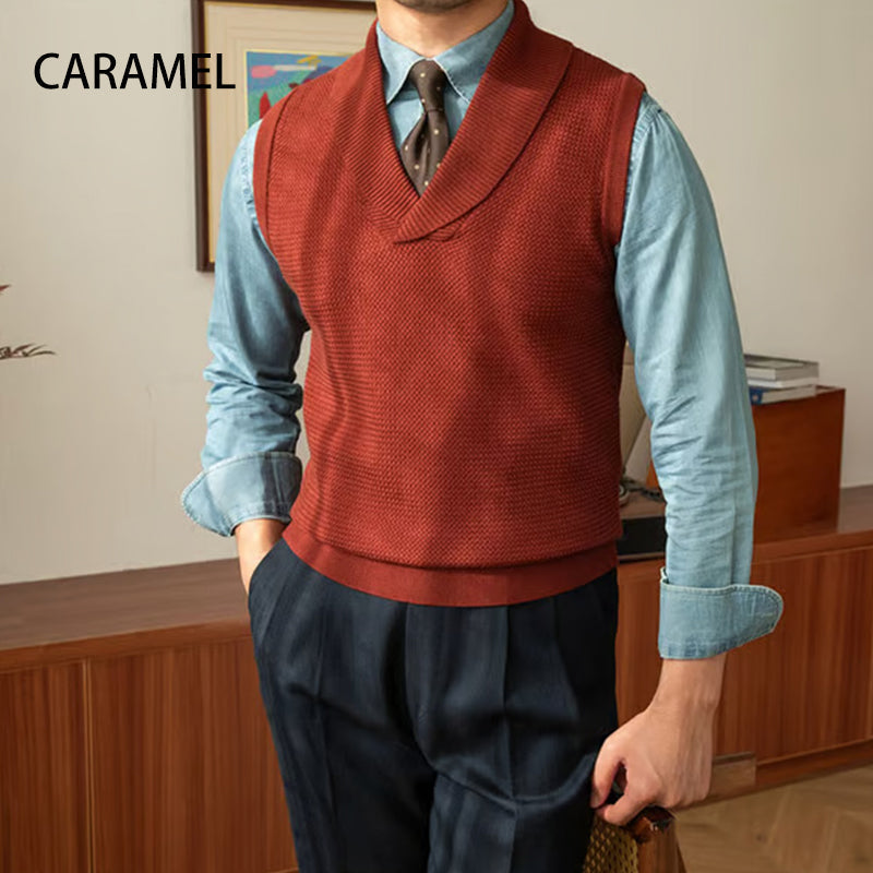 ✨ Férfi elegáns kötött mellény ✨ Slim fit mellény