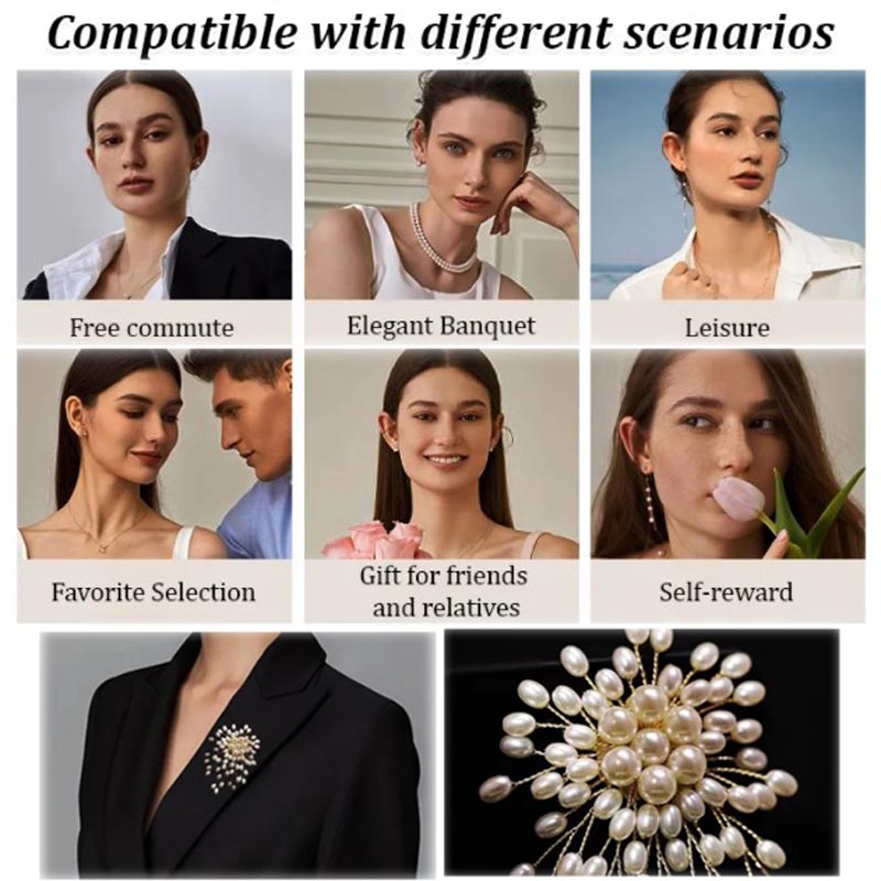 🎄【Karácsonyi karnevál】✨Ladies 'high-end kiváló kézzel készített kézzel készített gyöngy bross