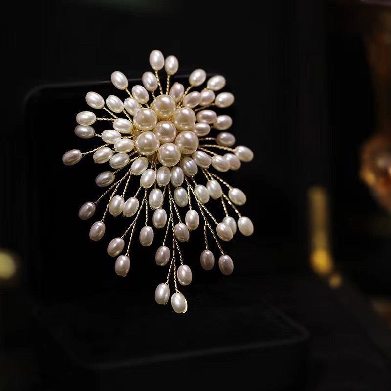 🎄【Karácsonyi karnevál】✨Ladies 'high-end kiváló kézzel készített kézzel készített gyöngy bross