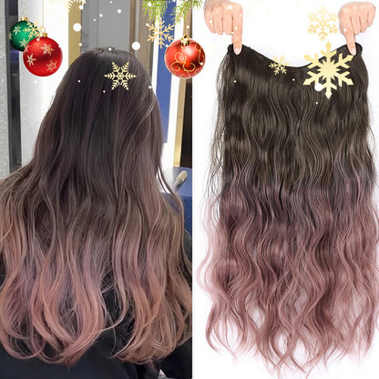 【🌸Ideális ajándék magadnak】🌈Göndör paróka gradiens színben
