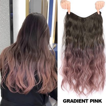 【🌸Ideális ajándék magadnak】🌈Göndör paróka gradiens színben