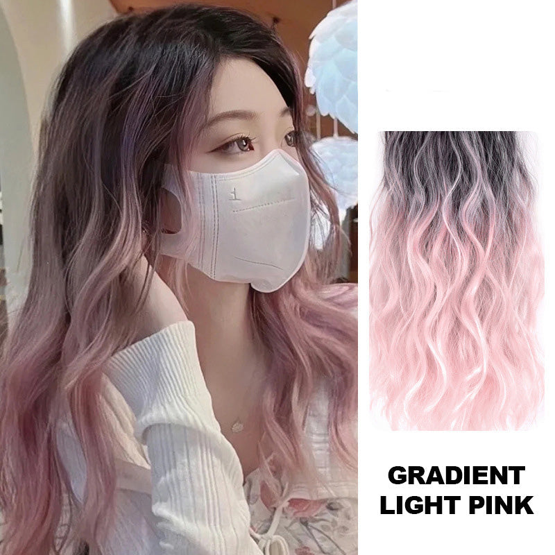 【🌸Ideális ajándék magadnak】🌈Göndör paróka gradiens színben