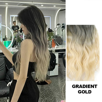 【🌸Ideális ajándék magadnak】🌈Göndör paróka gradiens színben