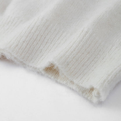 Női Crewneck egyszínű egyszínű hosszú ujjú pulóver