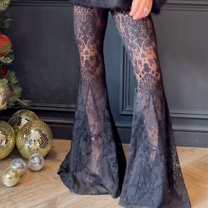 💖 Korlátozott idejű Eladó 49% KI💖Stílusos blézer & Átlátni az áttört nadrág 2 PCS szett