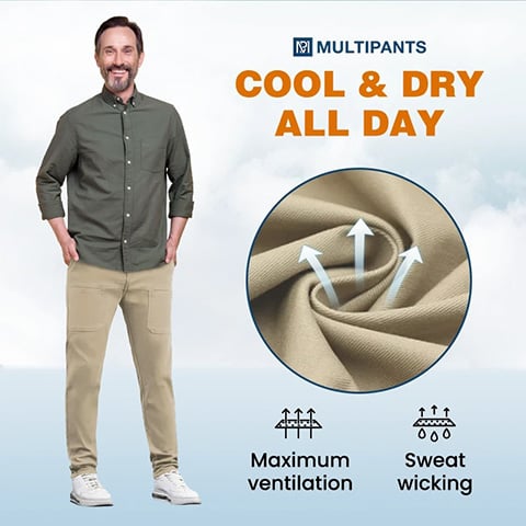 【S-4XL】👖Magas Stretch Multi-zsebes tartós Cargo nadrág