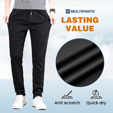 【S-4XL】👖Magas Stretch Multi-zsebes tartós Cargo nadrág