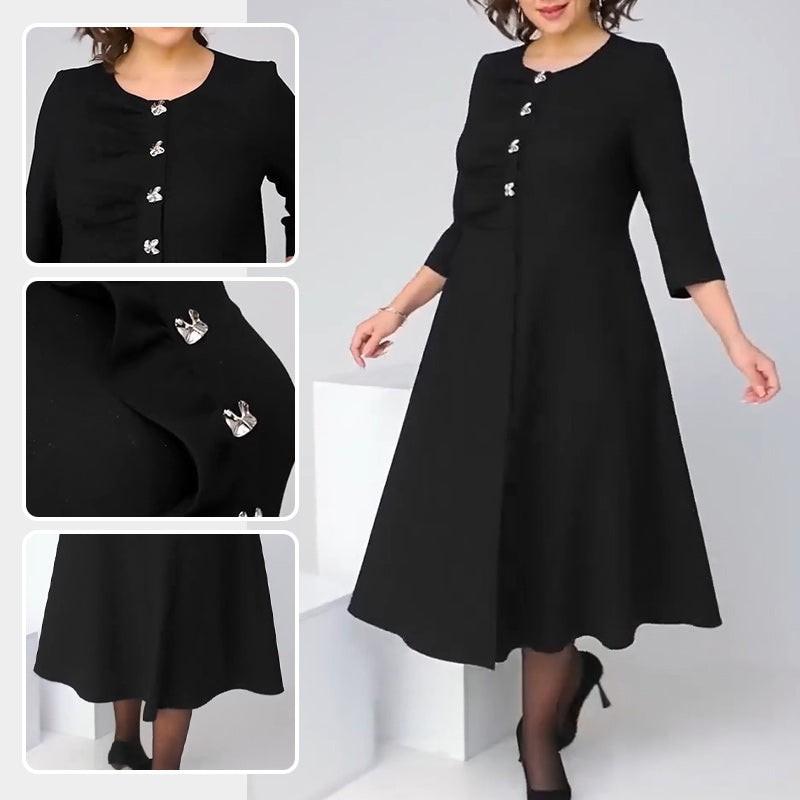 【S-4XL】🌺Fekete elegáns ruha
