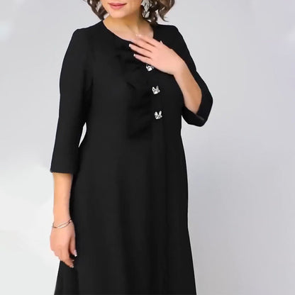 【S-4XL】🌺Fekete elegáns ruha