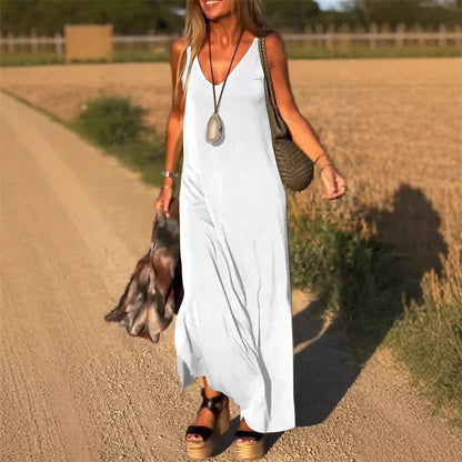 ✨2025 Nyári új termékek✨ Dögös eladási robbanás modell V-nyakú laza blúz ruhák