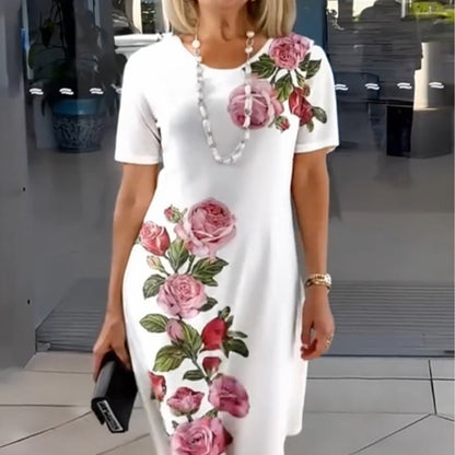 🌹3D nyomtatott laza nyári ruha